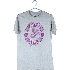 Schrute Farms B & B T-Shirt Small Crew Neck The Office Merch Dwight Tee CA291